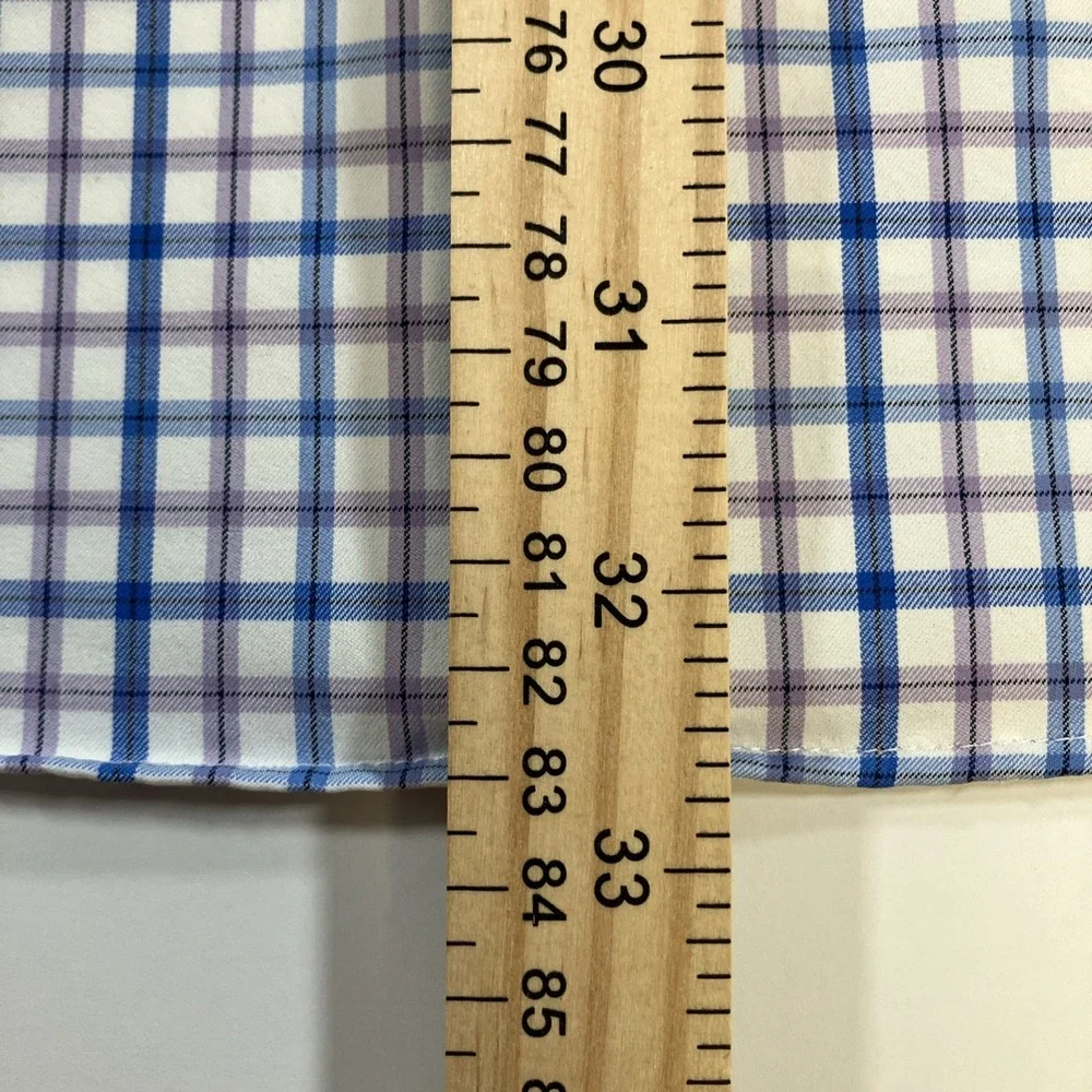 Polo Ralph Lauren Shirt Mens 2XL Slim Fit Performance Stretch Blue‎ Pink Check